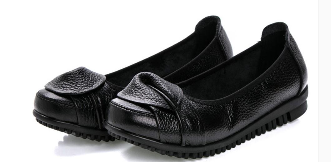 2019 Women's shoes in Spring and Autumn with New style flat bottom round head bowknot Anti-skid of Soft Bottom mother shoes@KL715, Black
2019 Women's shoes in Spring and Autumn with New style flat bottom round head bowknot Anti-skid of Soft Bottom mother shoes@KL715, Black
