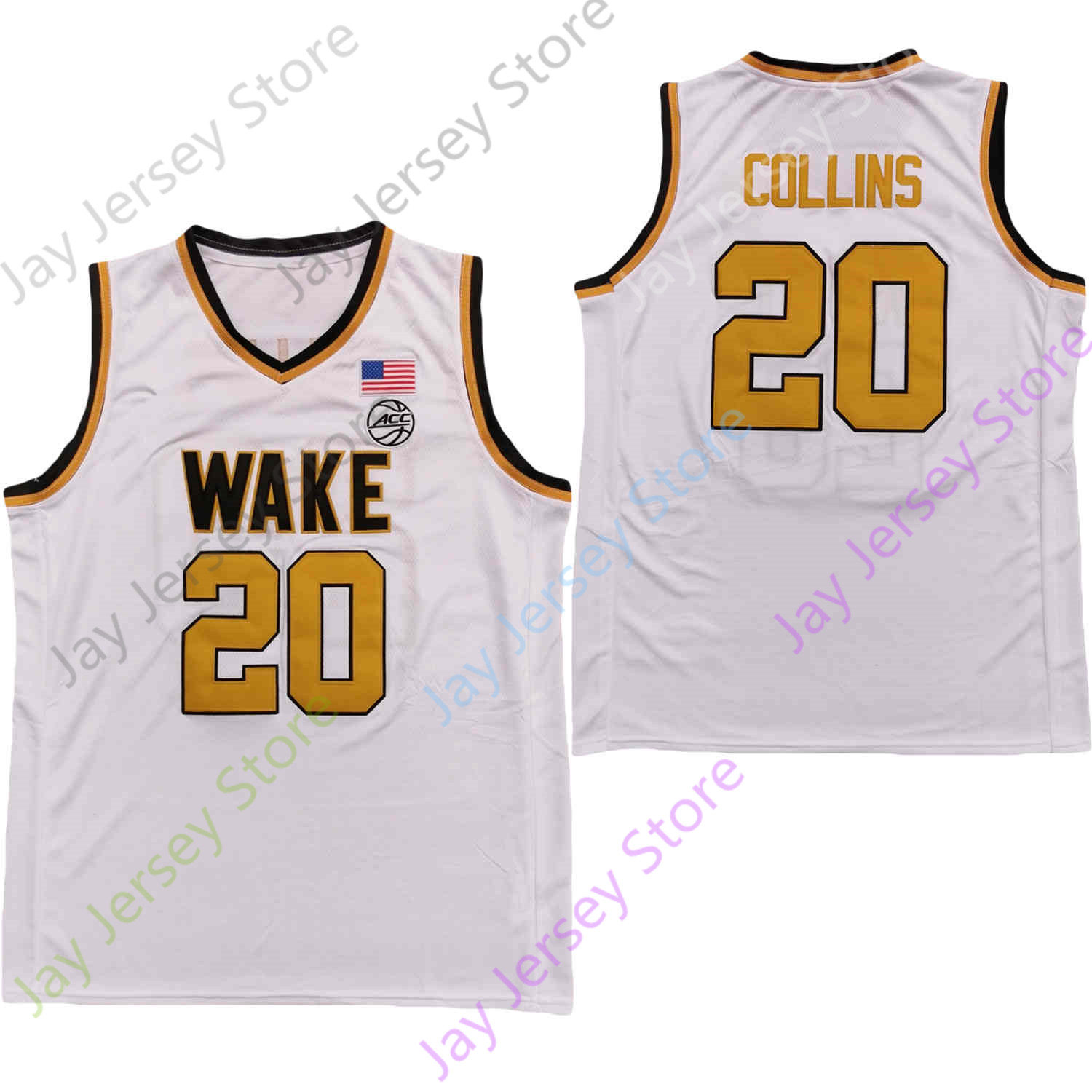 2020 New NCAA College Wake Forest Demon Deacons Jerseys 20 John Collins Basketball Jersey White Size Youth Adult
2020 New NCAA College Wake Forest Demon Deacons Jerseys 20 John Collins Basketball Jersey White Size Youth Adult