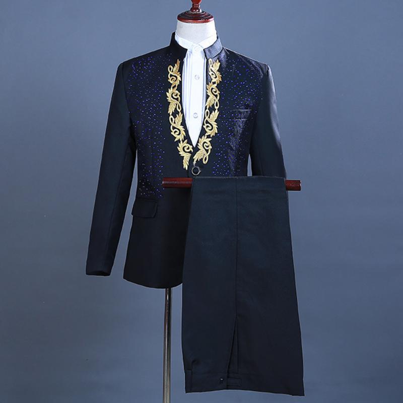 Men Slim Casual Blazer+Pants Men Suits 2020 New For Business Office Formal Party Wedding 2 Pieces Blazer Set Embroidery Suit
Men Slim Casual Blazer+Pants Men Suits 2020 New For Business Office Formal Party Wedding 2 Pieces Blazer Set Embroidery Suit