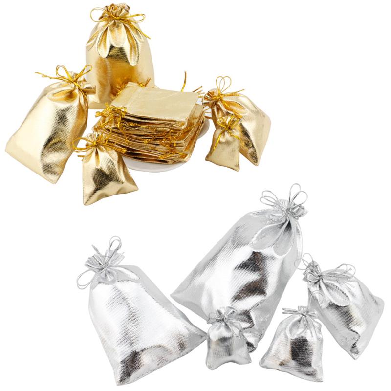 50PCS Gold Silver Color Drawstring Gift Bag Jewelry Packaging Bag Sacks Wedding Birthday Party Favors Home Supplies
50PCS Gold Silver Color Drawstring Gift Bag Jewelry Packaging Bag Sacks Wedding Birthday Party Favors Home Supplies