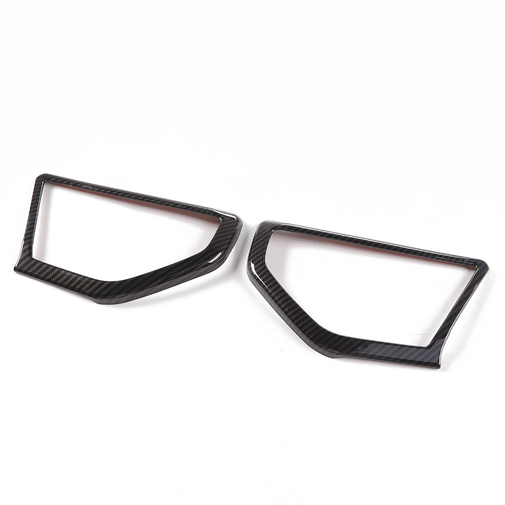 Carbon Fiber ABS A Column Speaker Ring Decoration Cover For Jeep Wrangler JL 2018+ Auto Interior Accessories