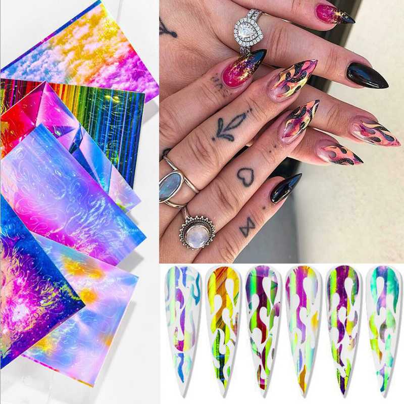 6/8 / 16pcs Holographic Laser Foil Thin Flaky Elk Flame Butterfly Decorative Nail Sticker, 07 16pcs
6/8 / 16pcs Holographic Laser Foil Thin Flaky Elk Flame Butterfly Decorative Nail Sticker, 07 16pcs