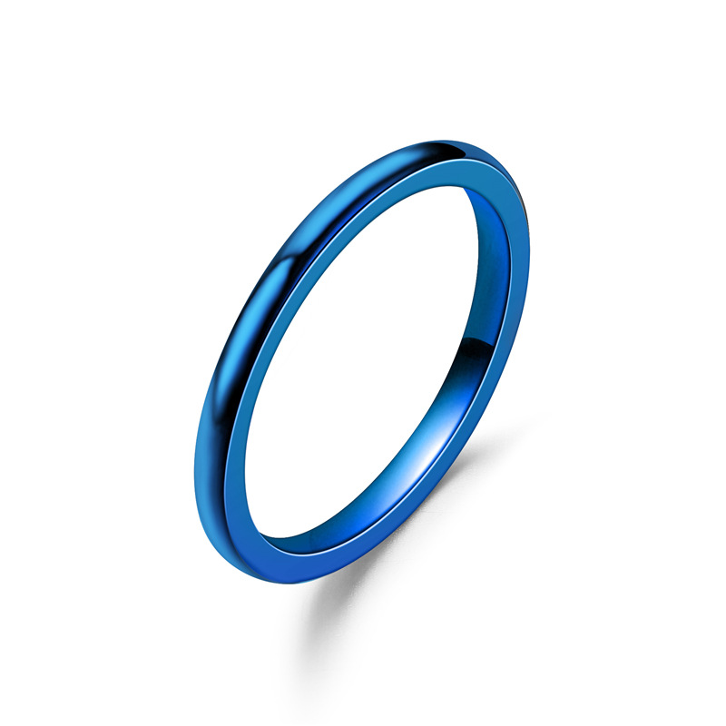 Minimalism 2mm Stainless Steel Thin Rings Stackable Band Ring Finger Rings Toe Ring For Men Women