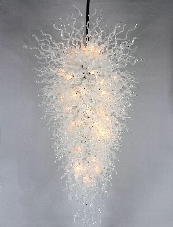 Hot Sale White Glass Crystal Chandelier Lighting Contemporary Type Handmade Blown Glass Fancy Light LED Chandelier
Hot Sale White Glass Crystal Chandelier Lighting Contemporary Type Handmade Blown Glass Fancy Light LED Chandelier