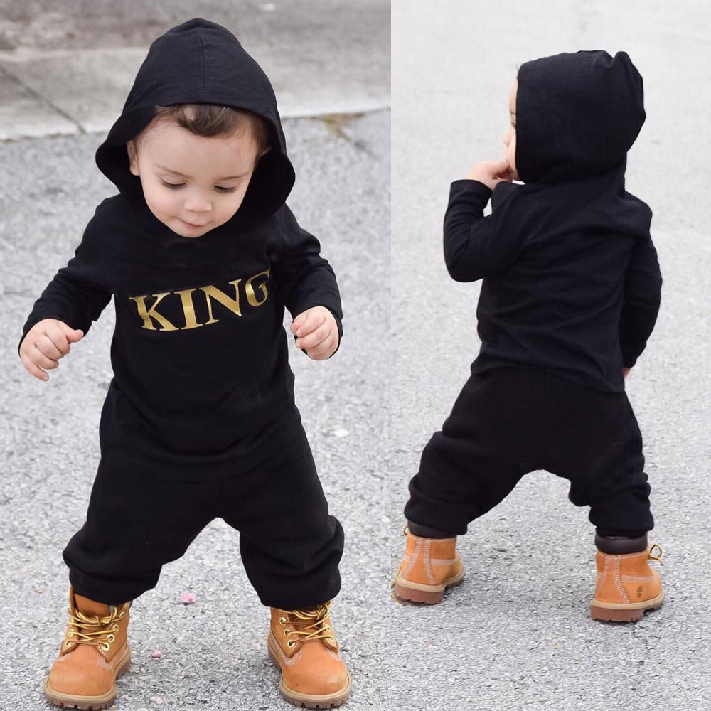 5594 Baby Boys Clothing Set Boys Letters Hooded Long Sleeve Cotton T-shirt + Pants Kids 2pcs Set Children Outfits, Black
5594 Baby Boys Clothing Set Boys Letters Hooded Long Sleeve Cotton T-shirt + Pants Kids 2pcs Set Children Outfits, Black