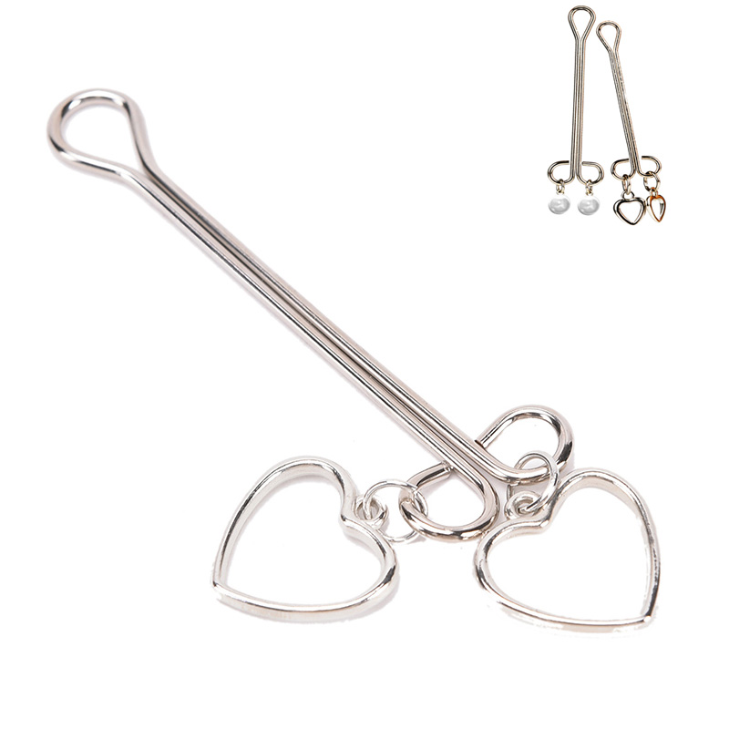 1Pair Metal Nipple Clamp Heart Bead Shape Stainless Steel G-spot Labia Clitoris Breast Clip BDSM Exotic Sex Toy For Couple Flirting
1Pair Metal Nipple Clamp Heart Bead Shape Stainless Steel G-spot Labia Clitoris Breast Clip BDSM Exotic Sex Toy For Couple Flirting