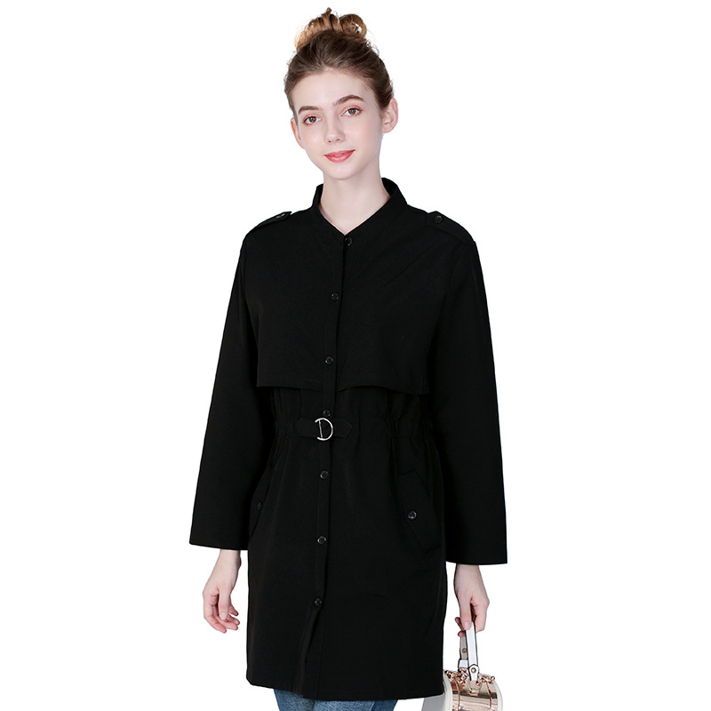 Trench coat for women manteau femme fall 2019 long coat moda mujer abrigo mujer plus size winter women ropa, Black
Trench coat for women manteau femme fall 2019 long coat moda mujer abrigo mujer plus size winter women ropa, Black