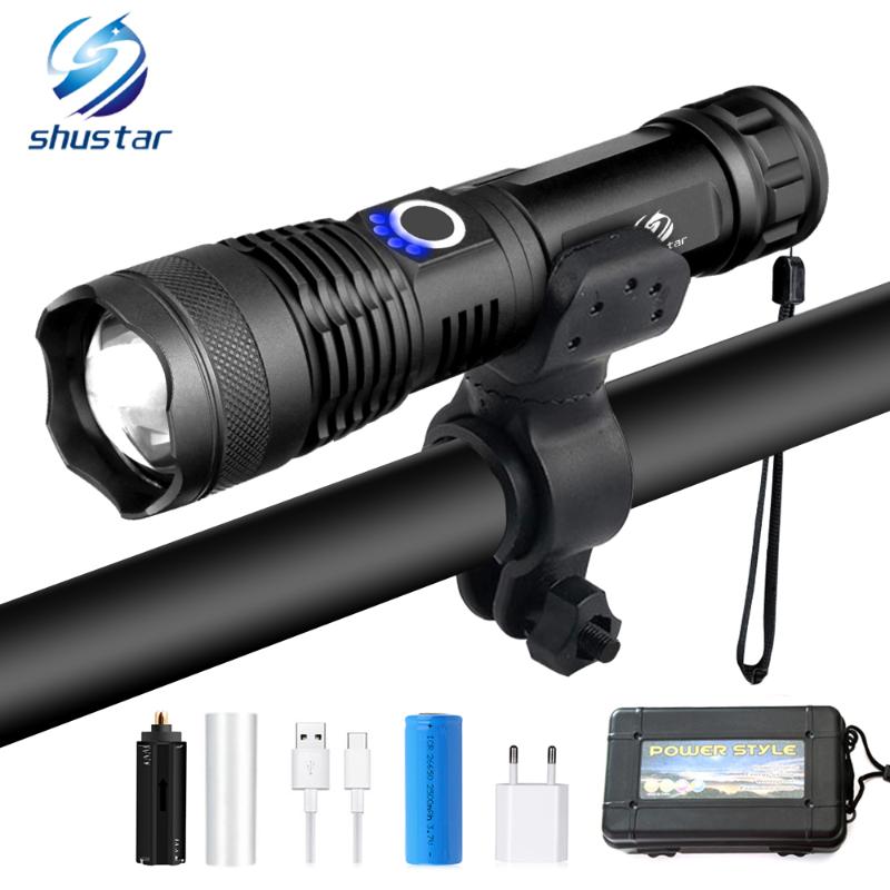 XHP50 LED Bicycle Light Super Bright Tactical 5 Mode USB Rechargeable Zoom Use 18650 or 26650 for Outdoor Bike Light
XHP50 LED Bicycle Light Super Bright Tactical 5 Mode USB Rechargeable Zoom Use 18650 or 26650 for Outdoor Bike Light