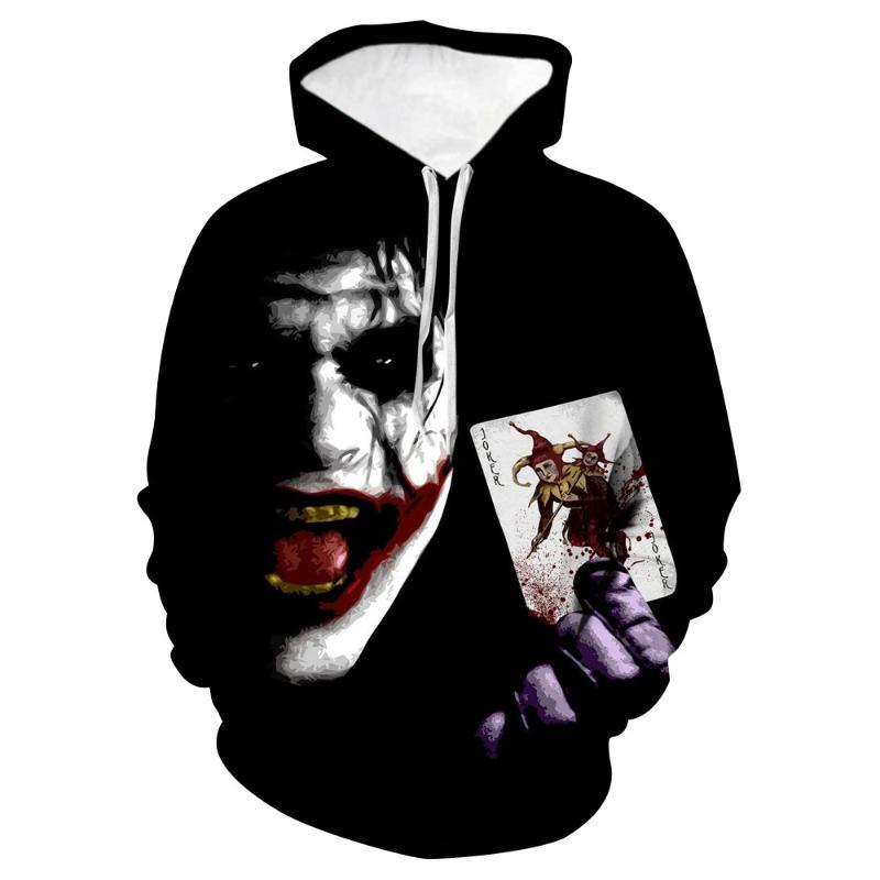 Free shipping 2020 popular street men's 3D clown men's long sleeve printed Hoodie, Beige
Free shipping 2020 popular street men's 3D clown men's long sleeve printed Hoodie, Beige