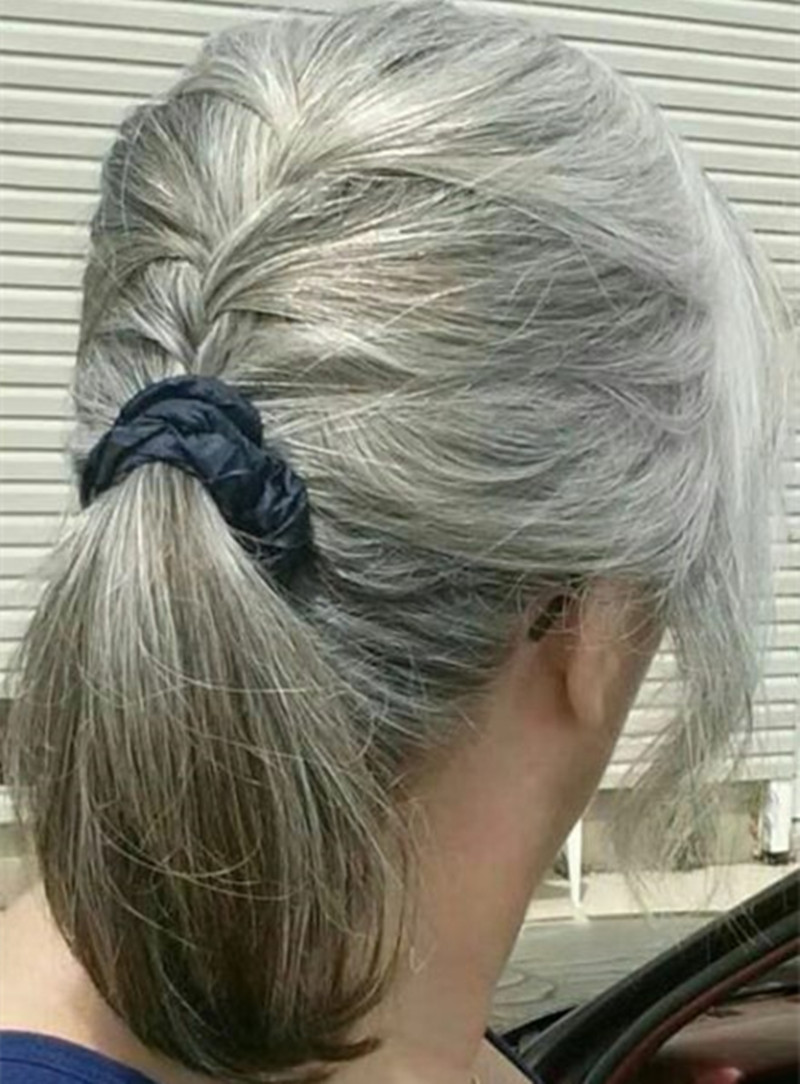 Hot Real hair gray straight weave hair ponytail silver grey afro puff drawstring ponytail hair extension clip ins nature grey color
Hot Real hair gray straight weave hair ponytail silver grey afro puff drawstring ponytail hair extension clip ins nature grey color