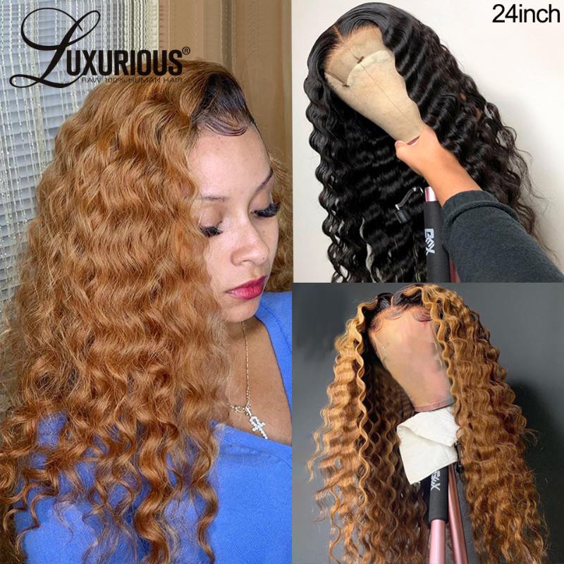 Honey Blonde Lace Front Human Hair Wigs For Women Pre Plucked Colored 1B 27 Brazilian 150 Density 13x6 Deep Wave Lace Front Wig, Natural color
Honey Blonde Lace Front Human Hair Wigs For Women Pre Plucked Colored 1B 27 Brazilian 150 Density 13x6 Deep Wave Lace Front Wig, Natural color