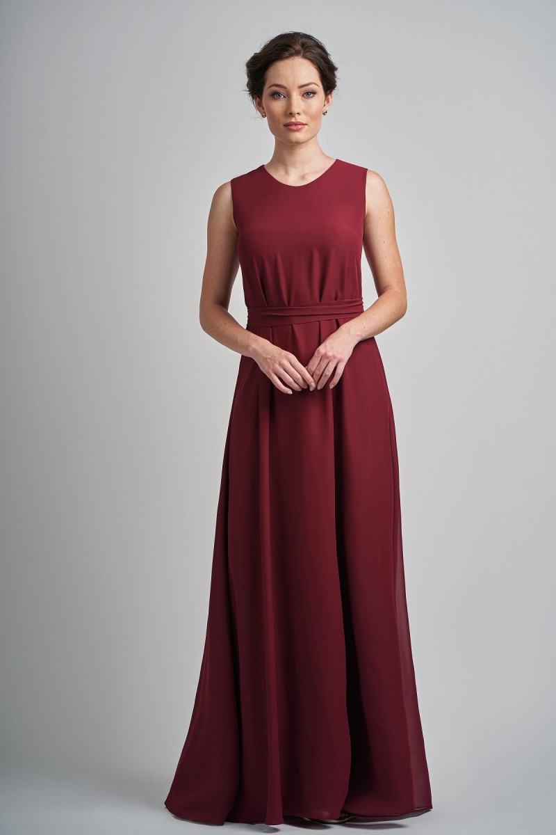 Burgundy Mother of the Bride Dresses With Sequined Jacket Jewel Neck Long Sleeve Mothers Dress Floor Length Wedding Guest Gowns Custom