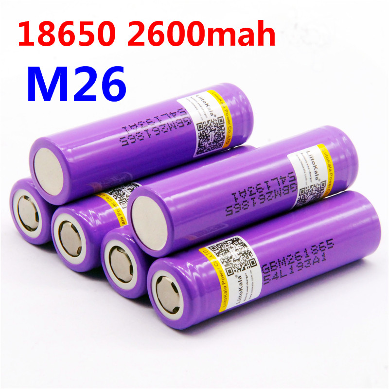 100% original LiitoKala for M26 18650 2600mah 10A 2500 li-ion rechargeable battery power safe battery for ecig/scooter
100% original LiitoKala for M26 18650 2600mah 10A 2500 li-ion rechargeable battery power safe battery for ecig/scooter