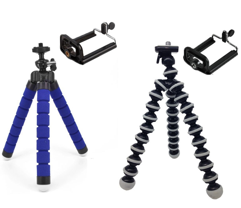2 Styles Mini Size Flexible Sponge Octopus Tripod Stand Bracket Holder For Mobile Phone Action Camera with Clip Mount for iPhone Samsung, Blue sponge+clip
2 Styles Mini Size Flexible Sponge Octopus Tripod Stand Bracket Holder For Mobile Phone Action Camera with Clip Mount for iPhone Samsung, Blue sponge+clip