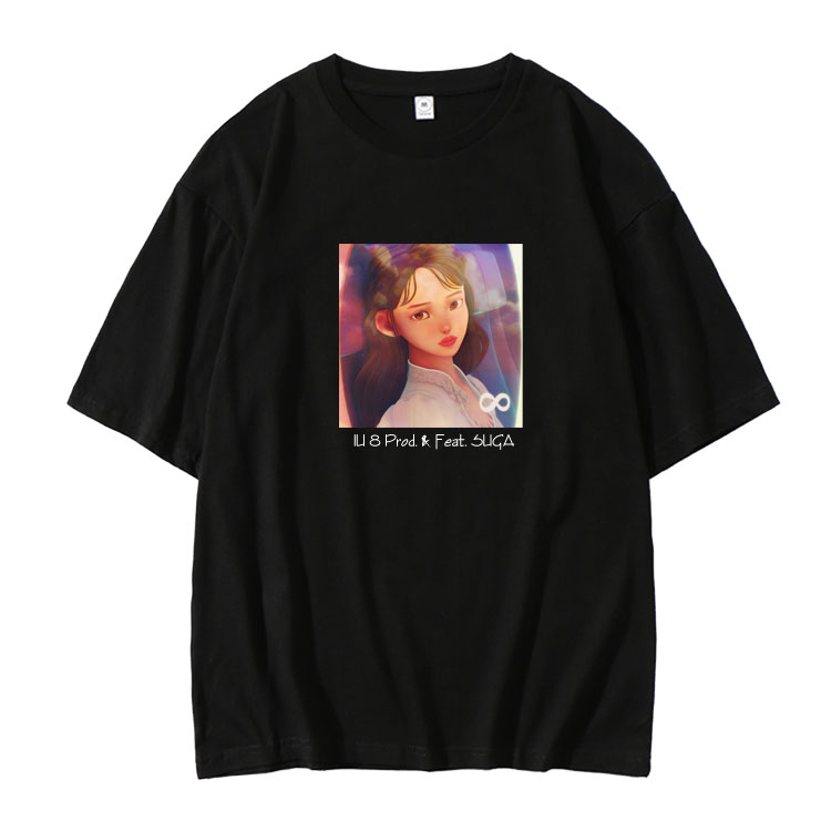 Kpop IU new hit song eight cartoon image printing o neck t shirt for summer style unisex short sleeve loose t-shirt
Kpop IU new hit song eight cartoon image printing o neck t shirt for summer style unisex short sleeve loose t-shirt