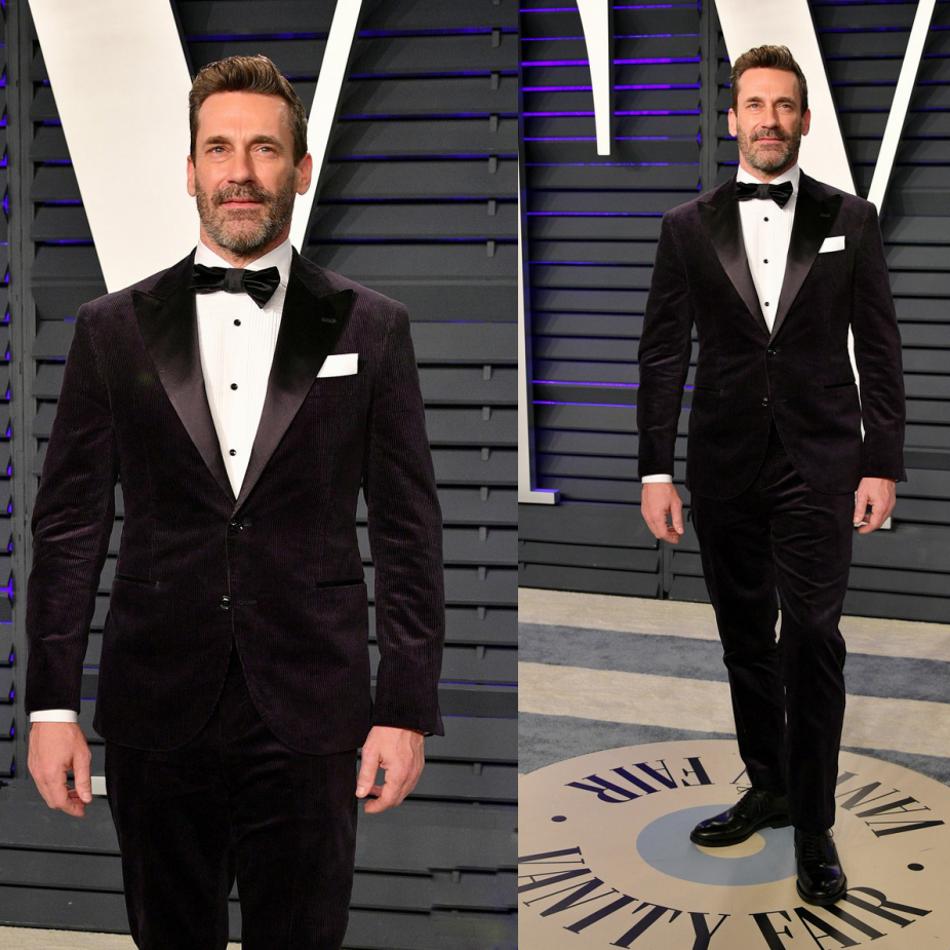 2019 Newest Men Prom Suits Two Button Groomsmen Peak Lapel Wedding Tuxedos (Jacket+Pants) Best Men Blazer