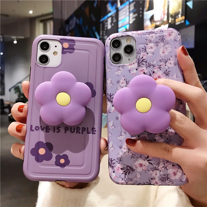 Purple Flower Phone Case For iPhoneS 2 11Pro/Max X XS Max XR Soft Silicone Cover For iPhone11 7 8Plus Case, Customize
Purple Flower Phone Case For iPhoneS 2 11Pro/Max X XS Max XR Soft Silicone Cover For iPhone11 7 8Plus Case, Customize