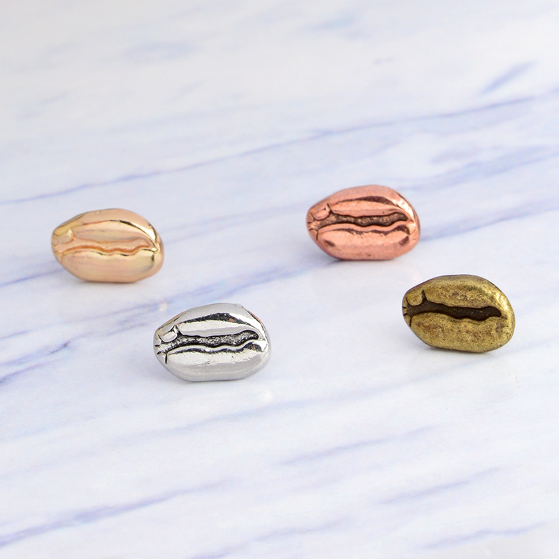 Coffee bean spoon Coffee pins Women men unisex jewelry Badges Lapel pins Brooches Coffee Addict Gifts