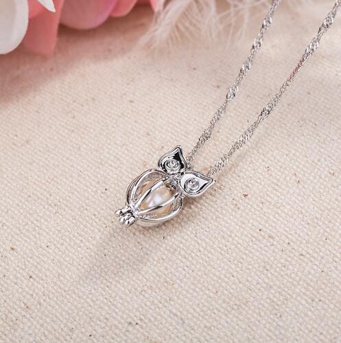 Charm Glowing Owl Pendant Necklace Cute Luminous Jewelry Choker 3 Colors Christmas Gift For Women Necklace Fashion Dropshipping GB66