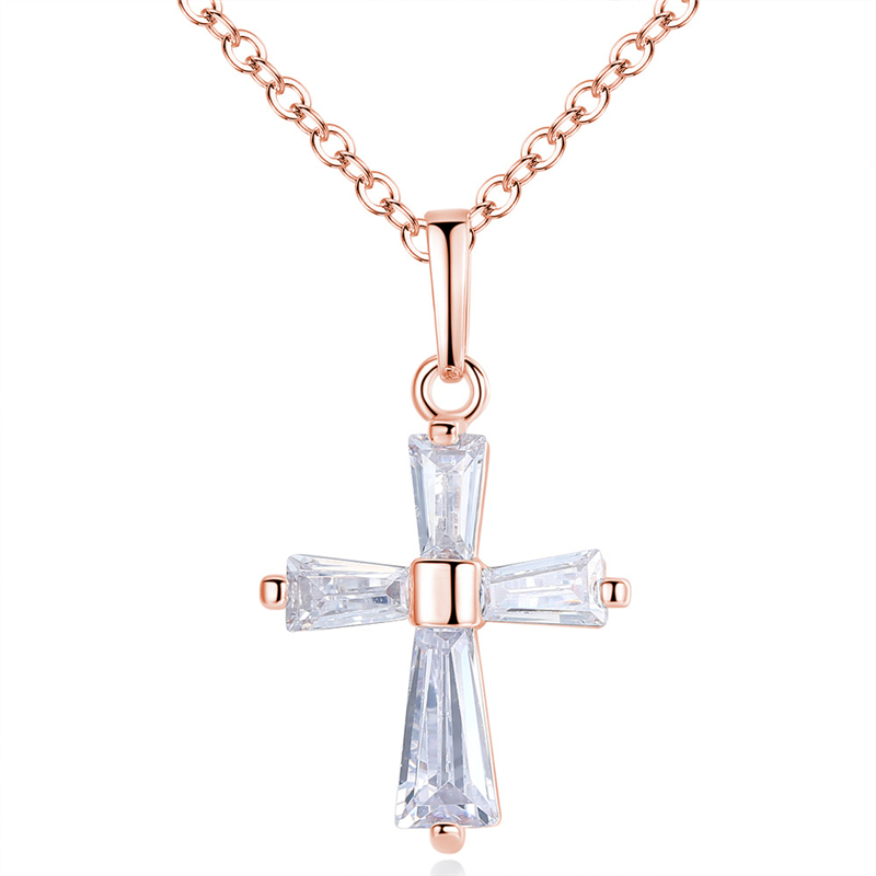 Women Cross Pendant Choker Necklace Rose Gold Silver Rhinestone Crystal Cross Charm Jewelry Fashion Woman Lady Clavicle Necklaces for Girls
Women Cross Pendant Choker Necklace Rose Gold Silver Rhinestone Crystal Cross Charm Jewelry Fashion Woman Lady Clavicle Necklaces for Girls