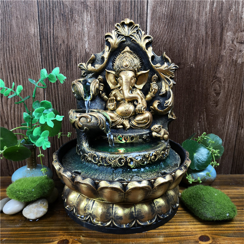 HandMade Hindu Ganesha Statue Indoor Water Fountain Led Waterscape Home Decorations Lucky Feng Shui Ornaments Air Humidifier T200331
HandMade Hindu Ganesha Statue Indoor Water Fountain Led Waterscape Home Decorations Lucky Feng Shui Ornaments Air Humidifier T200331
