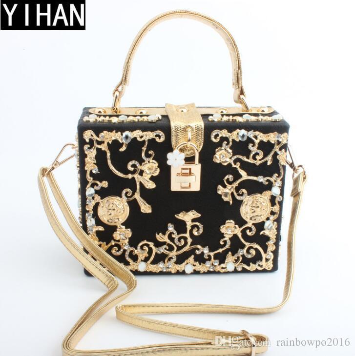 Factorys own brand handbags exquisite hardware carved women handbags banquet dress diamond box bag sweet carved leather evening bag, White
Factorys own brand handbags exquisite hardware carved women handbags banquet dress diamond box bag sweet carved leather evening bag, White