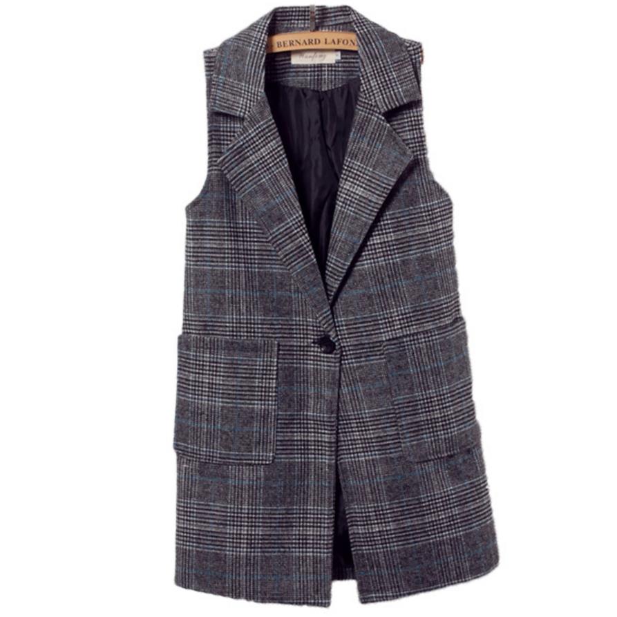 Plus size 5XL V-Neck pockets 2018 spring autumn sleeveless blazer slim plaid women vest, Blue
Plus size 5XL V-Neck pockets 2018 spring autumn sleeveless blazer slim plaid women vest, Blue