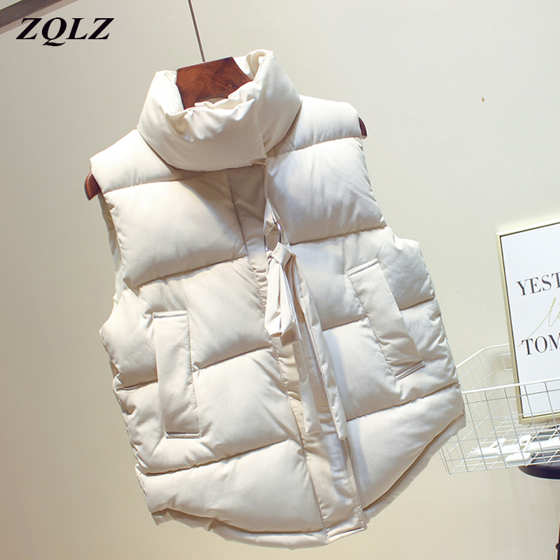 Zqlz 2018 Women Vest Winter Fashion Short Paragraph Down Cotton Padded Jacket Female Veats Mandarin Collar Sleeveless Waistcoat, Beige
Zqlz 2018 Women Vest Winter Fashion Short Paragraph Down Cotton Padded Jacket Female Veats Mandarin Collar Sleeveless Waistcoat, Beige