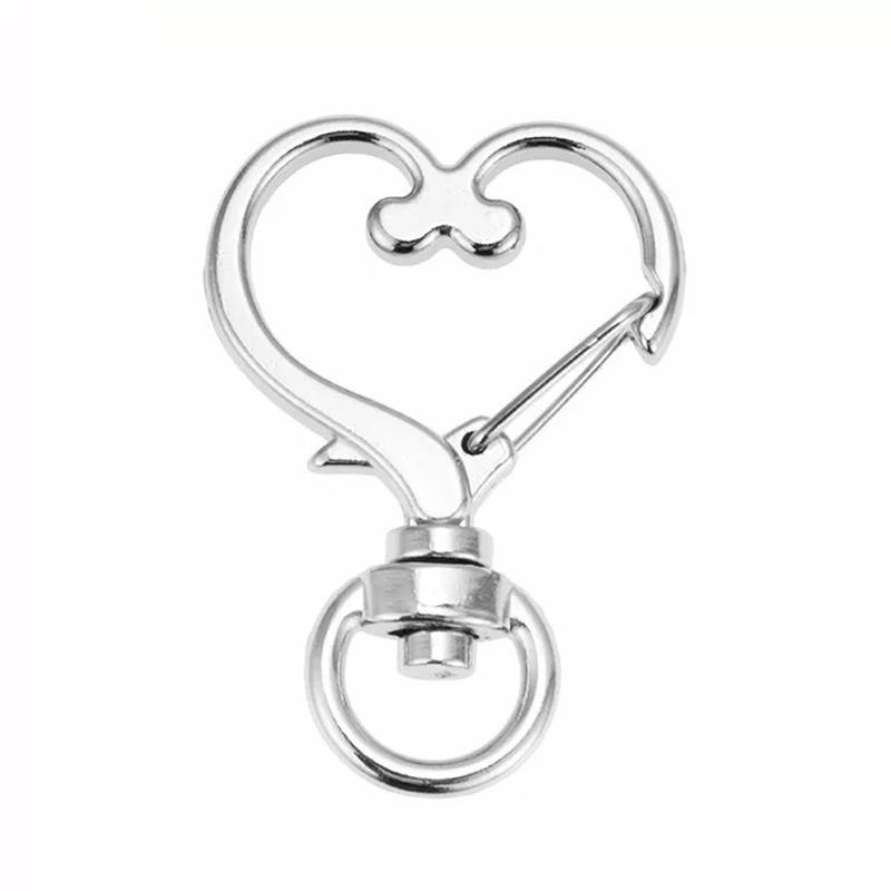 High Quality Metal Swivel Lobster Clasp Snap Hook Star Heart Shape DIY Keychain Jewelry Findings Car Keyring Accessories