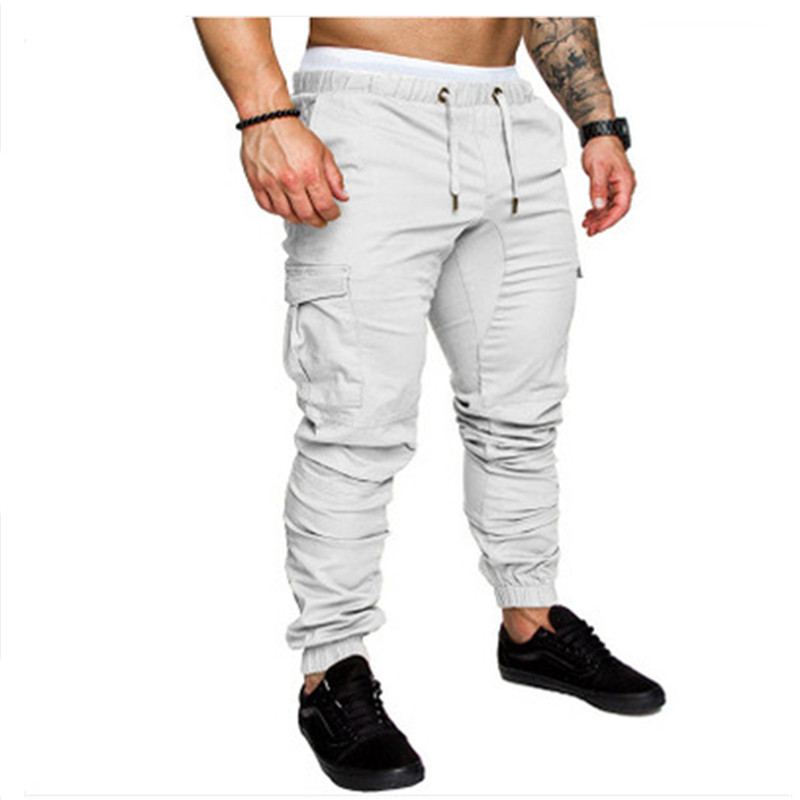 Fashion Mens CrossPants Jogger Pant Chinos Zipper Skinny Joggers Camouflage Designer Harem Pants Long Solid Color Men Trousers 3X1841308