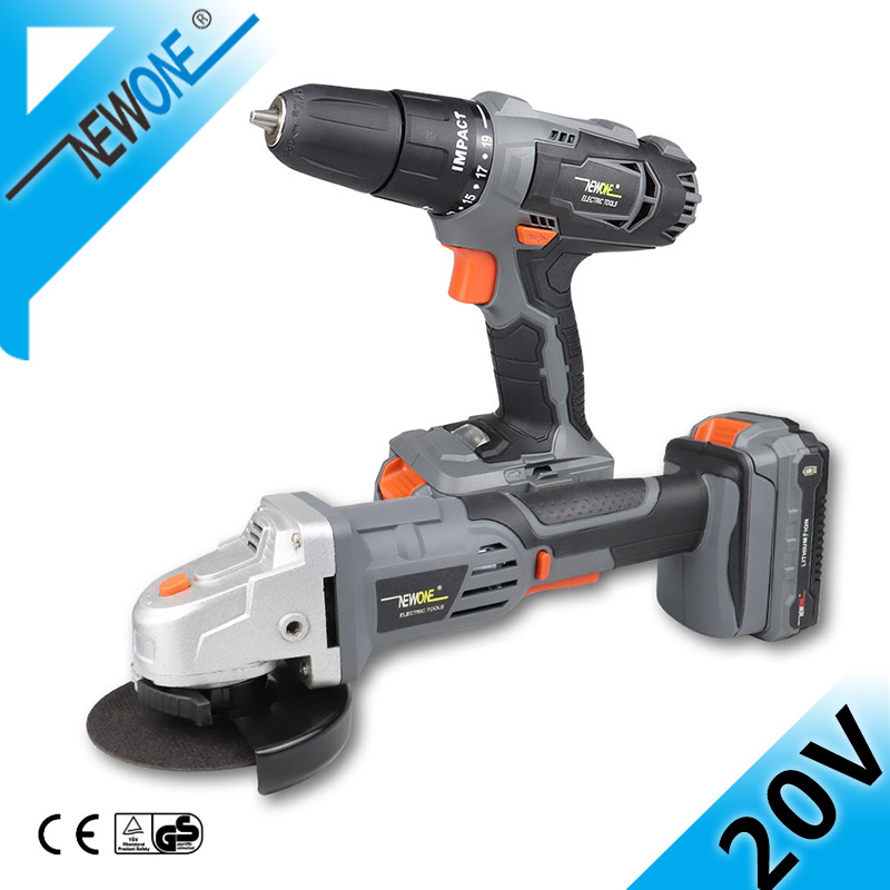 NEWONE 20V Cordless Impact Drill/Screwdriver DC Electric Power Tool With M14 Angle grinder Grinding Abrasive Tools Combo Kit
NEWONE 20V Cordless Impact Drill/Screwdriver DC Electric Power Tool With M14 Angle grinder Grinding Abrasive Tools Combo Kit