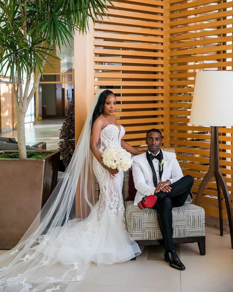 Plus Size Mermaid Dresses Sweetheart Trumpet Lace Applique Wedding Gowns vestido de novia Sweep Train Bridal Dress Custom Made