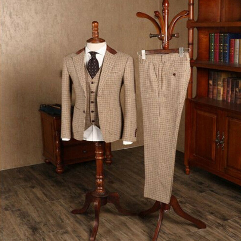 Aerial bird Three-Piece Suit Slim Men Suit Groom Wedding Tuxedo Prom Wedding Business Men (Jacket+Vest+Pant
Aerial bird Three-Piece Suit Slim Men Suit Groom Wedding Tuxedo Prom Wedding Business Men (Jacket+Vest+Pant