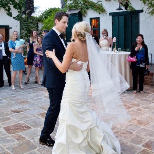 elegant zuhair murad short veil tulle bridal wedding veil fingertip length simple bridal veils cheap free shipping