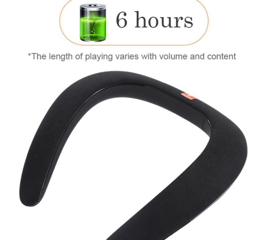 Portable around bib Neck Wear mp3 Bluetooth Speaker o player subwoofers Neckband Neck Wireless loudspeaker Scarf wearable
