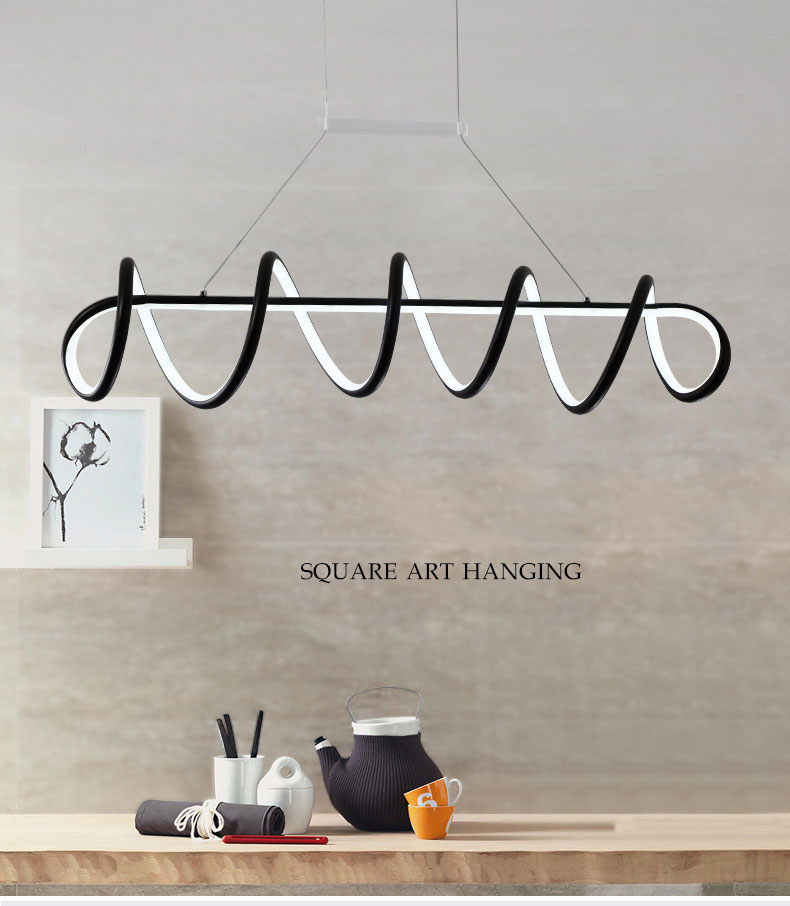 Black /White Modern Led Pendant Lights Spring Chandeliers for Living Room Dining Room Aluminum LED Pendant Lamps
Black /White Modern Led Pendant Lights Spring Chandeliers for Living Room Dining Room Aluminum LED Pendant Lamps