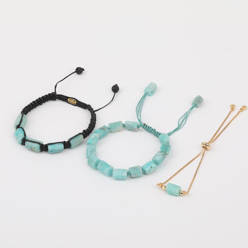 Charm Bracelets 10Pcs/Lot Natural Amazon Stone Chunky Nugget Beads Cord Knot Adjustable Bracelet Women Handmade Statement Jewelry
Charm Bracelets 10Pcs/Lot Natural Amazon Stone Chunky Nugget Beads Cord Knot Adjustable Bracelet Women Handmade Statement Jewelry