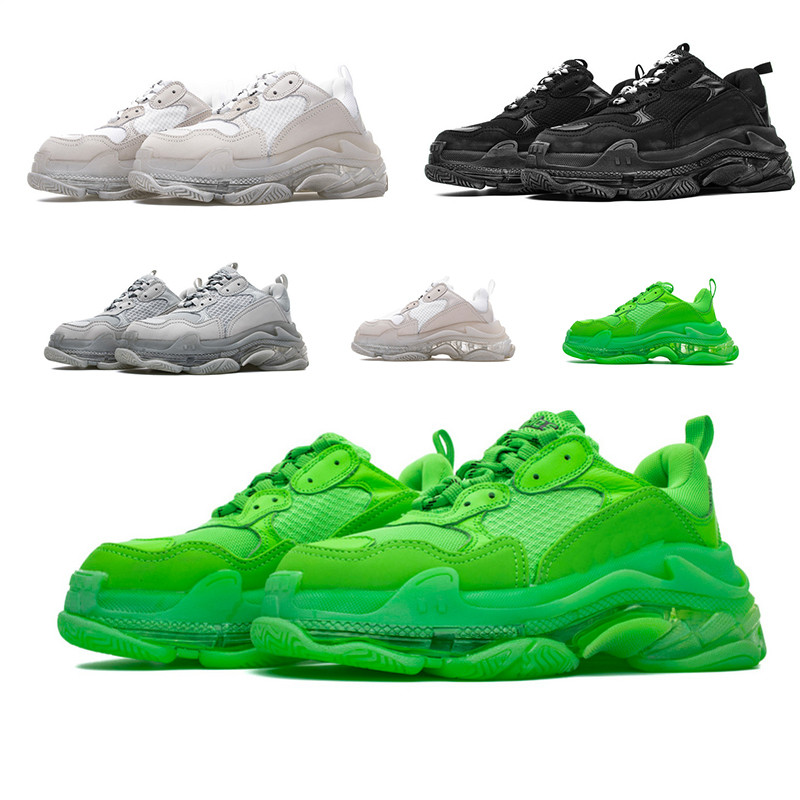 New hot multi-layer Triple S transparent bottom sneakers three S designer low to help dad sneakers combination soles men and women fashion c, Black
New hot multi-layer Triple S transparent bottom sneakers three S designer low to help dad sneakers combination soles men and women fashion c, Black