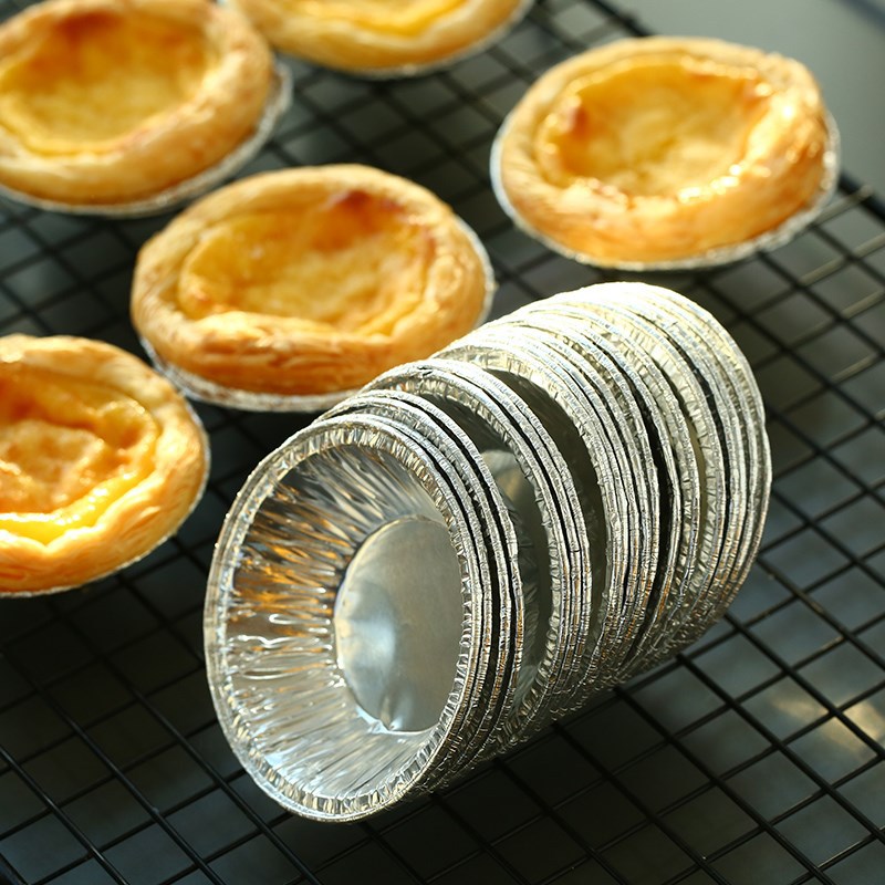 250 Pcs Disposable Aluminum Foil Cups Baking Bake Muffin Cupcake Tin Mold Round Egg Tart Tins Mold Mould