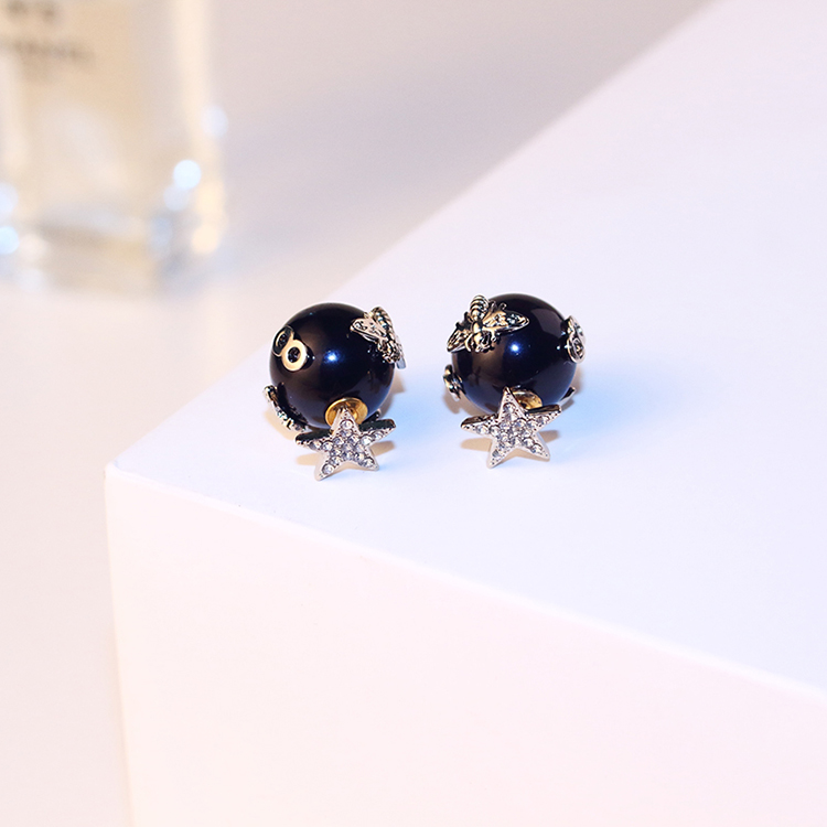 Wholesale- ! ins fashion designer double sided luxury lovely cute star bees crystals diamonds pearl stud earrings for woman girls
Wholesale- ! ins fashion designer double sided luxury lovely cute star bees crystals diamonds pearl stud earrings for woman girls