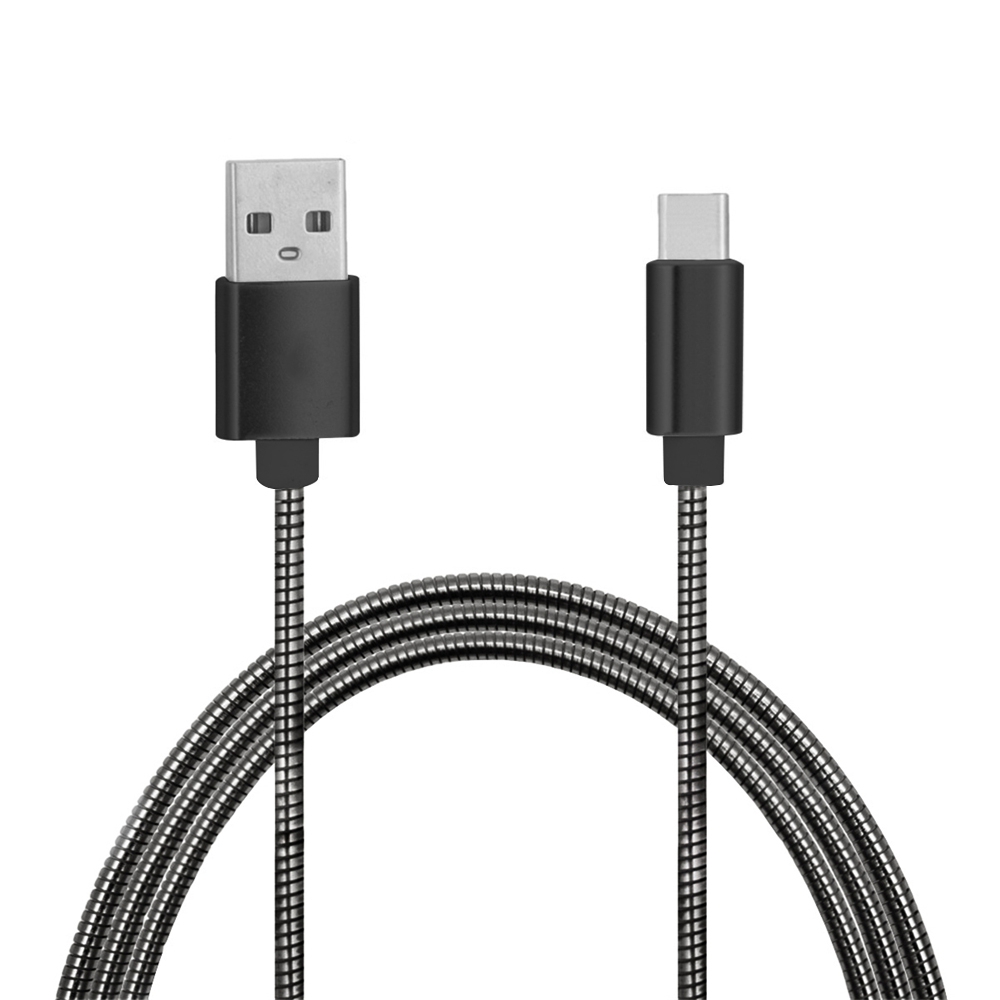 Mini Smile Quick Charge Stainless Steel Spring Type-C Usb 3.1 To Usb Charging Cable with High-Speed Data Transmission, Black
Mini Smile Quick Charge Stainless Steel Spring Type-C Usb 3.1 To Usb Charging Cable with High-Speed Data Transmission, Black