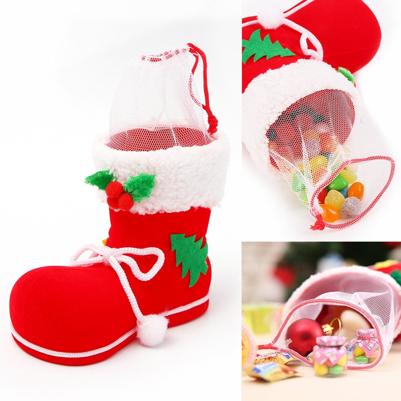 1pcs Gift Candy Christmas Shoes Xmas Decoration Tree Boots Stocking Hanging Bag Elfs M
1pcs Gift Candy Christmas Shoes Xmas Decoration Tree Boots Stocking Hanging Bag Elfs M