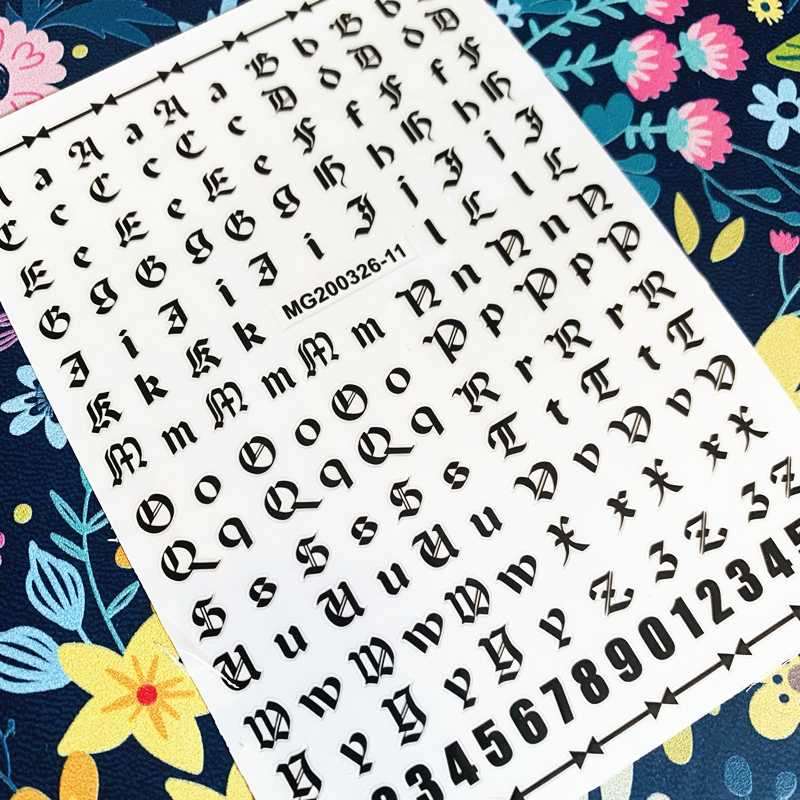 2020 latest 5 colors English alphabet 3d nail art sticker nail decal stamping export japan designs rhinestones, Wg-142w
2020 latest 5 colors English alphabet 3d nail art sticker nail decal stamping export japan designs rhinestones, Wg-142w