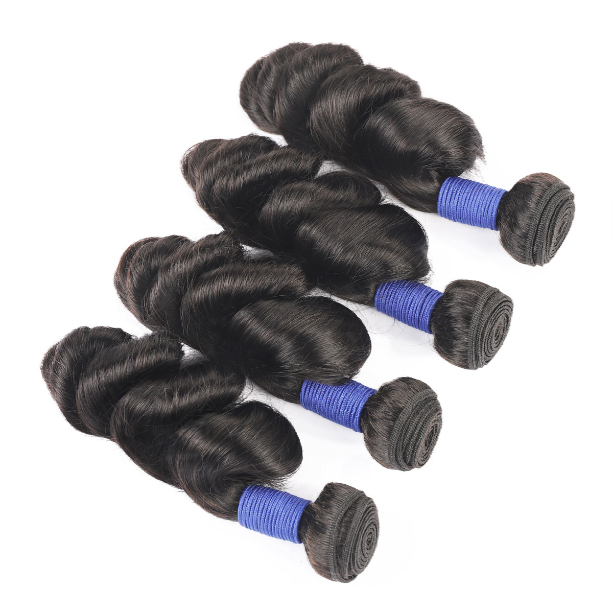 Ishow 10A Brazilian Water Wave Remy Human Hair Bundles Weft 3/4 PCS Kinky Curly Indian Extensions Loose Deep Body Straight for Women All Ages Natural 