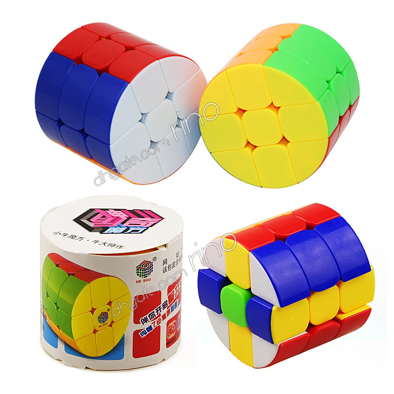 Cylinder Magic Cube Cylindrical Puzzle Cube Colorful Learning Educational Intelligence Game Decompression Anti Stress kids Toys Adults Gifts