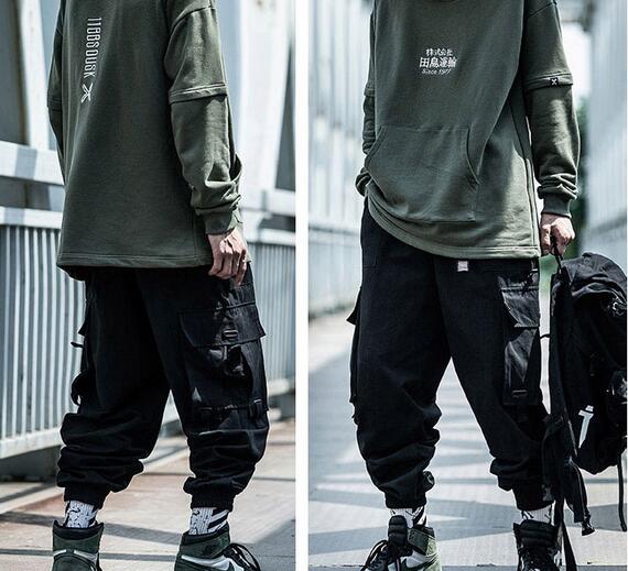 Japanese Side Pocket Cargo Harem Pants Mens Casual Jogger Streetwear Hip Hop Streetwear Trousers Male, Black
Japanese Side Pocket Cargo Harem Pants Mens Casual Jogger Streetwear Hip Hop Streetwear Trousers Male, Black