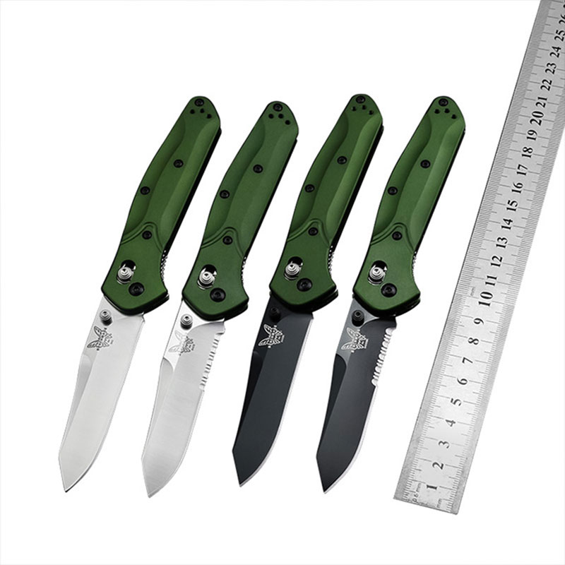 Benchmade BM940 940S Osborne folding knife 3.4" S30V Satin combination blade Ambidextrous Dual Thumb-Studs, 6061-T6 Aluminum handle
Benchmade BM940 940S Osborne folding knife 3.4" S30V Satin combination blade Ambidextrous Dual Thumb-Studs, 6061-T6 Aluminum handle