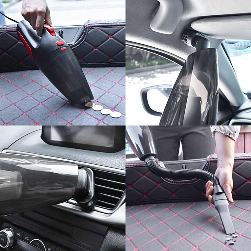 120W Car Wireless Vacuum Cleaner Handheld Portable Rechargeable Vacuum Cleaner Easy Using Quick Charge Wet Dry For Car Home