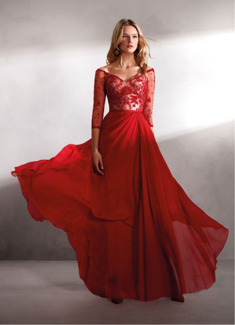 Valerio Luna 2019 Prom Dresses Off Shoulder Lace Appliques Chiffon Evening Gowns Custom Made Floor Length A Line Special Occasion Dress