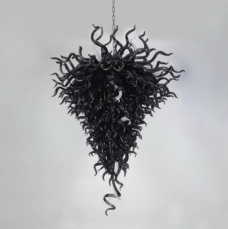 Lamps Modern Black Chandeliers Led Lamp Drop Shape Glass Pendant Hand Blown-Glass Flower Chandelier
Lamps Modern Black Chandeliers Led Lamp Drop Shape Glass Pendant Hand Blown-Glass Flower Chandelier